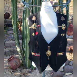 Giddy Up Cowgirl Western Wool Suede Vest